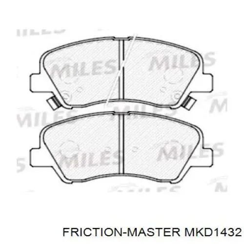 MKD1432 Friction Master колодки гальмівні передні, дискові