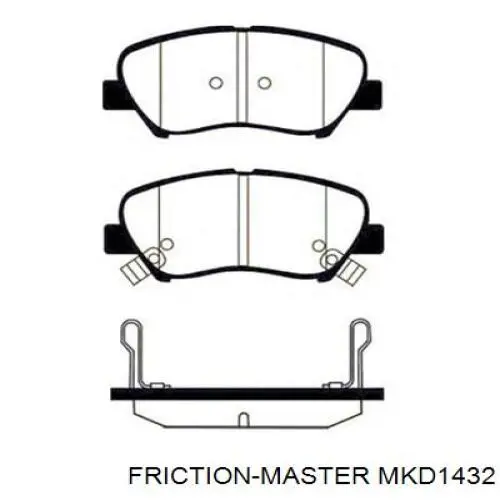 MKD1432 Friction Master Передні гальмівні колодки
