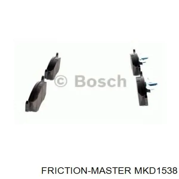 MKD1538 Friction Master колодки гальмівні передні, дискові