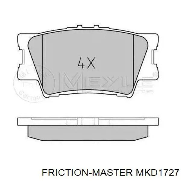 Задні гальмівні колодки 446606080 Toyota