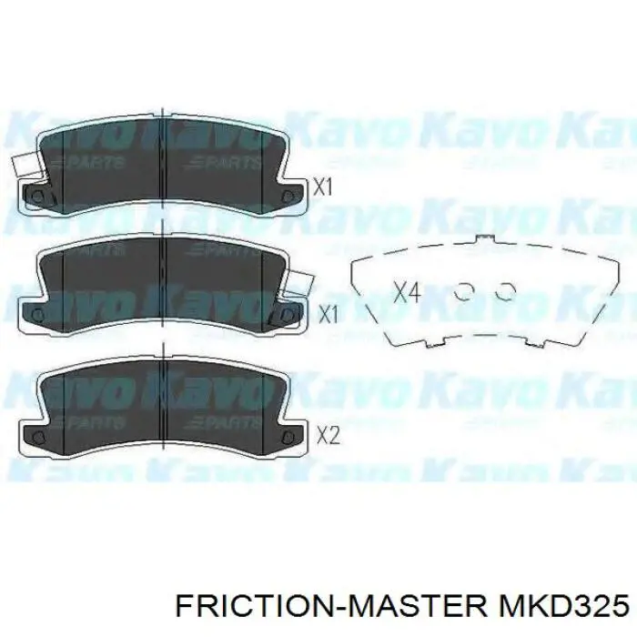 Купити MKD325 Friction Master Задні колодки