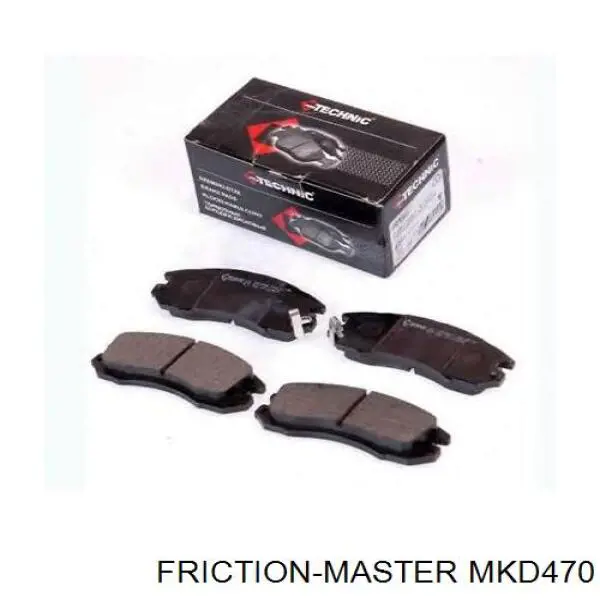 Колодки гальмівні передні, дискові MKD470 Friction Master