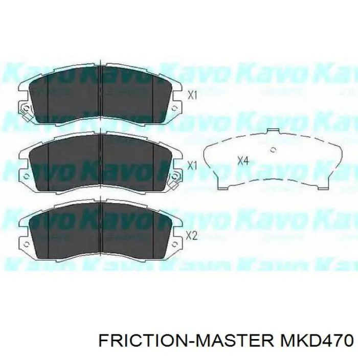 MKD470 Friction Master Передні гальмівні колодки