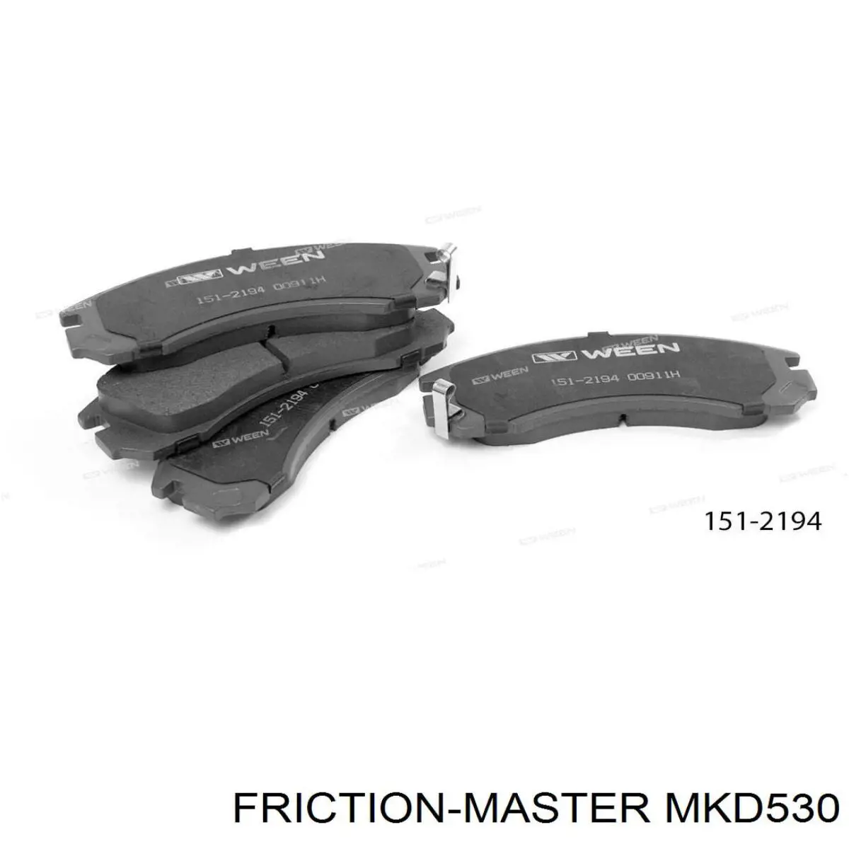 Тормозні колодки Friction Master MKD530