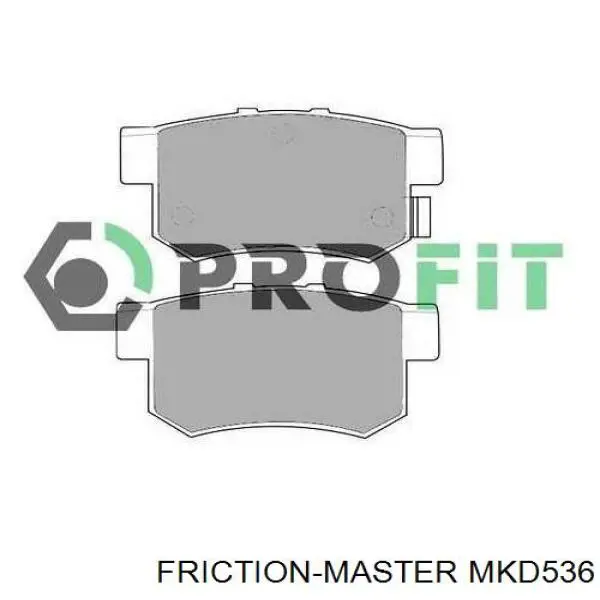 Колодки гальмові задні, дискові MKD536 Friction Master