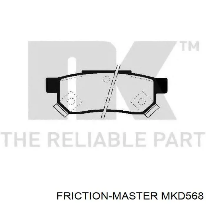 MKD568 Friction Master Передні гальмівні колодки