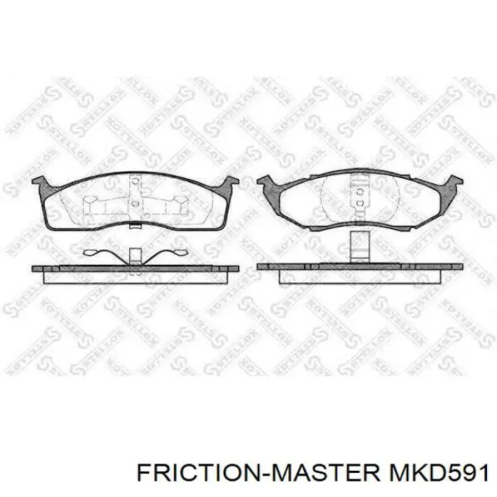 Гальмівні колодки Friction Master MKD591 ціна, від 19.22 USD