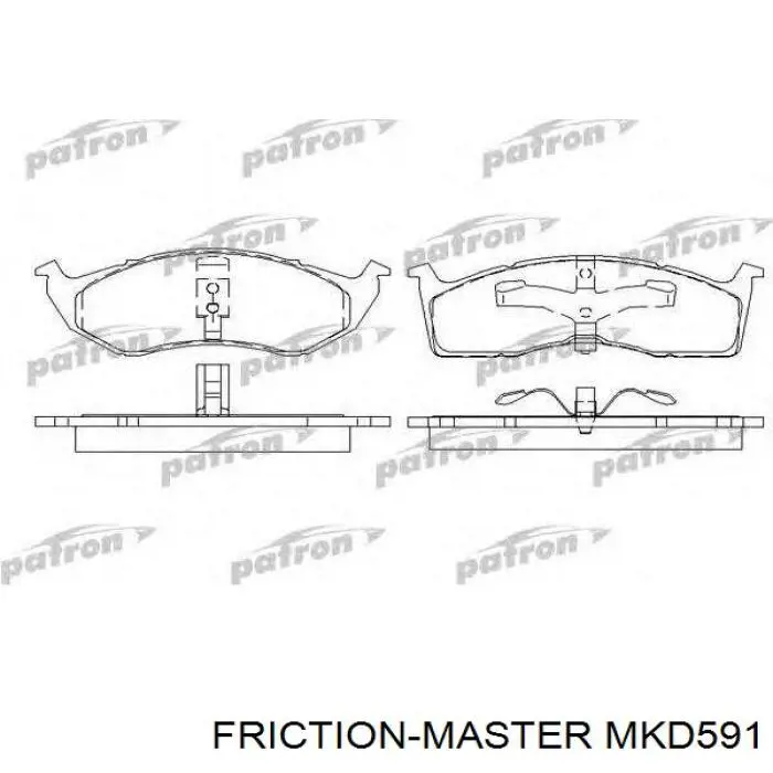 MKD591 Friction Master колодки гальмівні передні, дискові