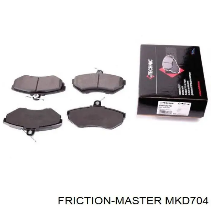 MKD704 Friction Master колодки гальмівні передні, дискові