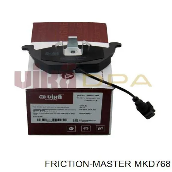 Купити MKD768 Friction Master Колодки гальмівні передні, дискові