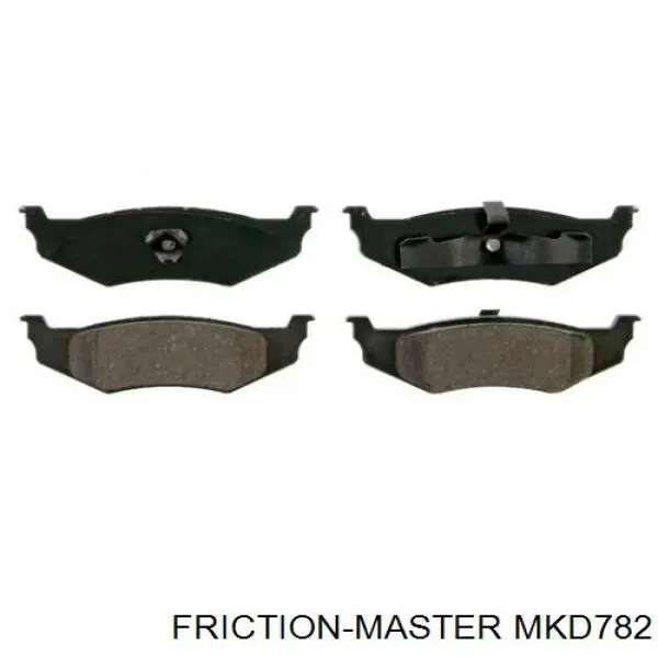 Задні гальмівні колодки MKD782 Friction Master