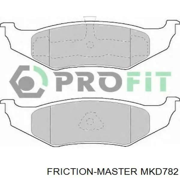 MKD782 Friction Master колодки гальмові задні, дискові
