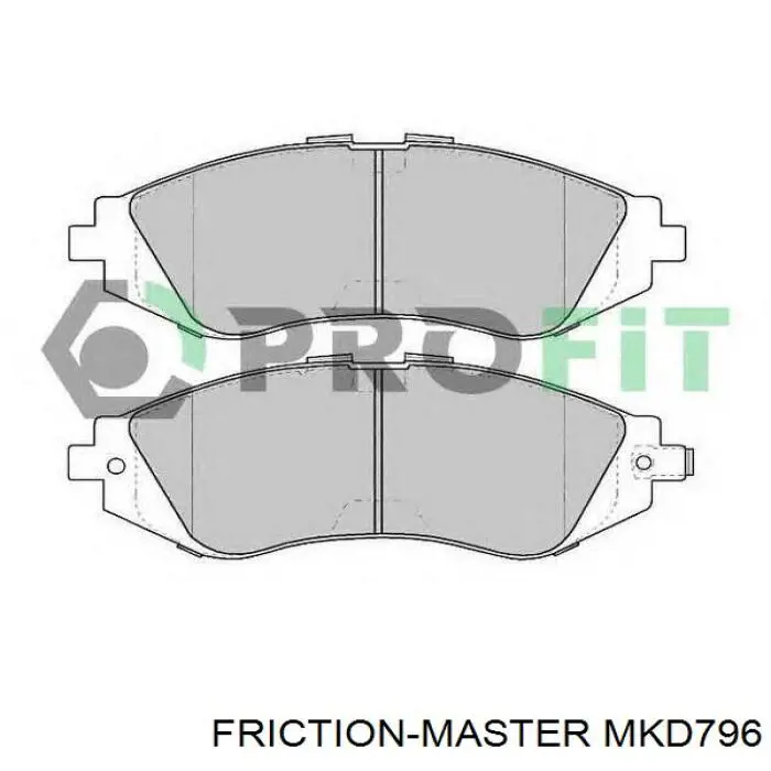 Купити MKD796 Friction Master Колодки гальмівні передні, дискові