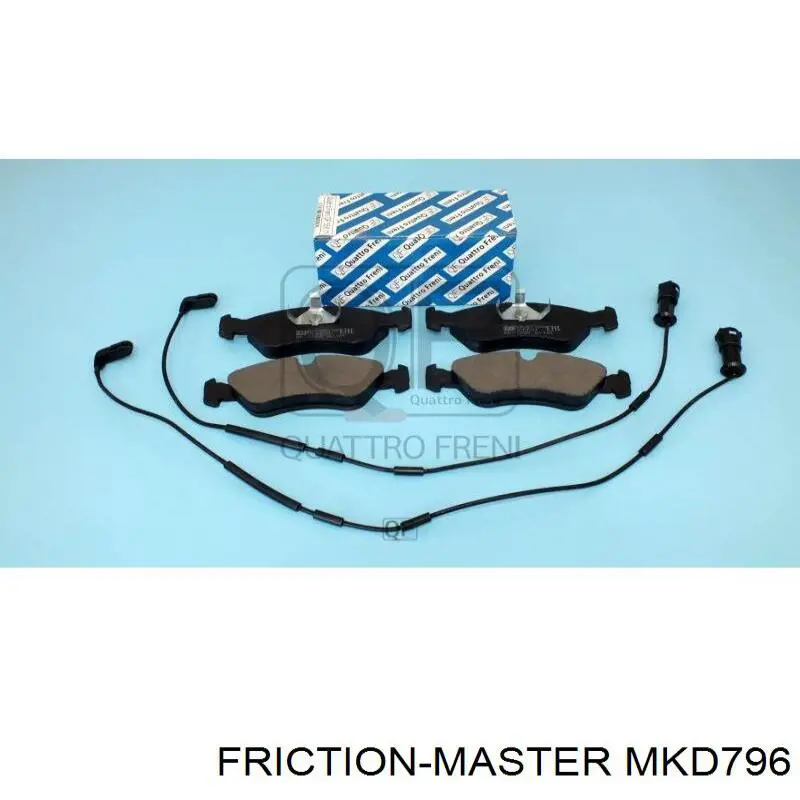 Купити MKD796 Friction Master Колодки гальмівні передні, дискові