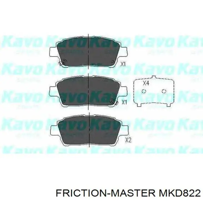 MKD822 Friction Master Передні гальмівні колодки