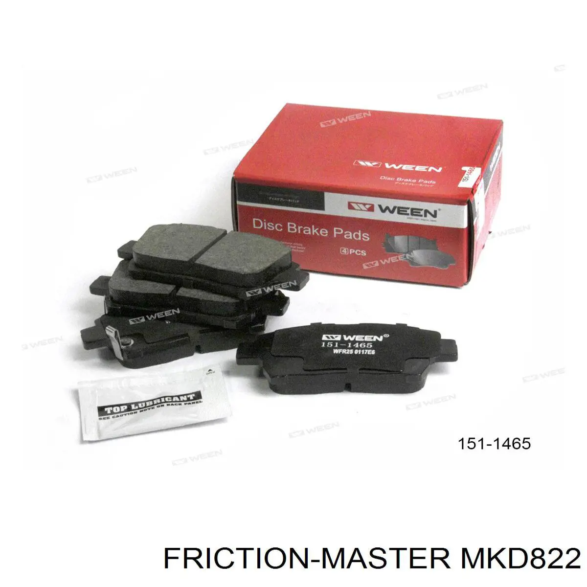 Купити MKD822 Friction Master Колодки гальмівні передні, дискові