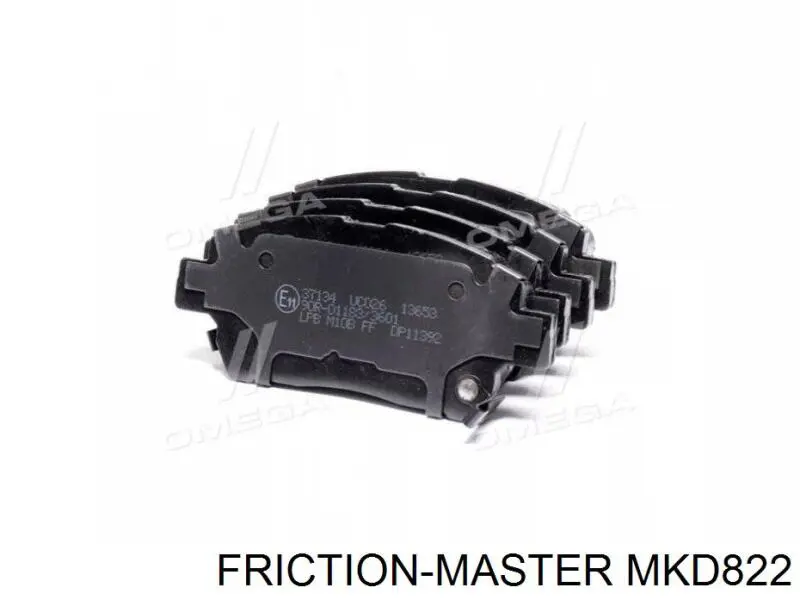 Колодки гальмівні передні, дискові MKD822 Friction Master