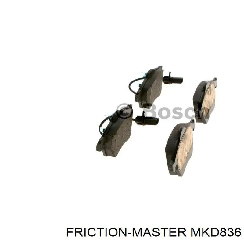 Гальмівні колодки Friction Master MKD836 ціна, від 22.80 USD