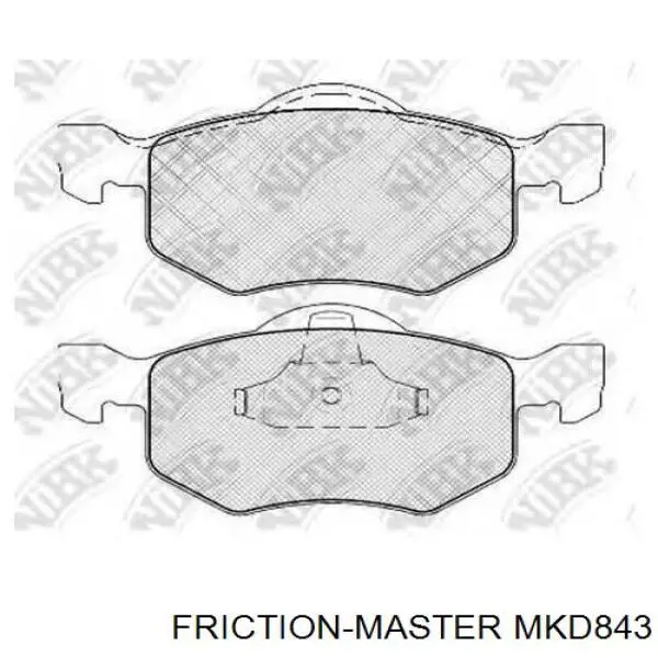 MKD843 Friction Master Передні гальмівні колодки