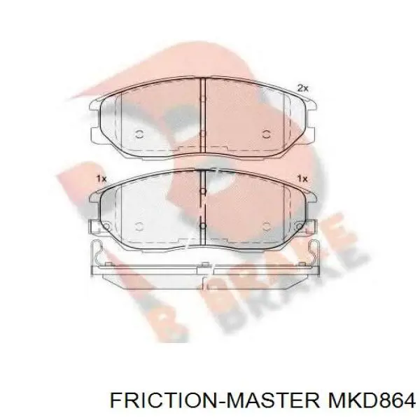 MKD864 Friction Master Передні гальмівні колодки