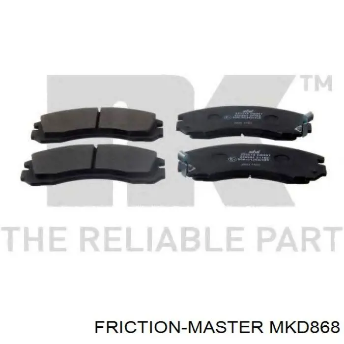 Задні гальмівні колодки Friction Master MKD868 ціна, від 20.24 USD