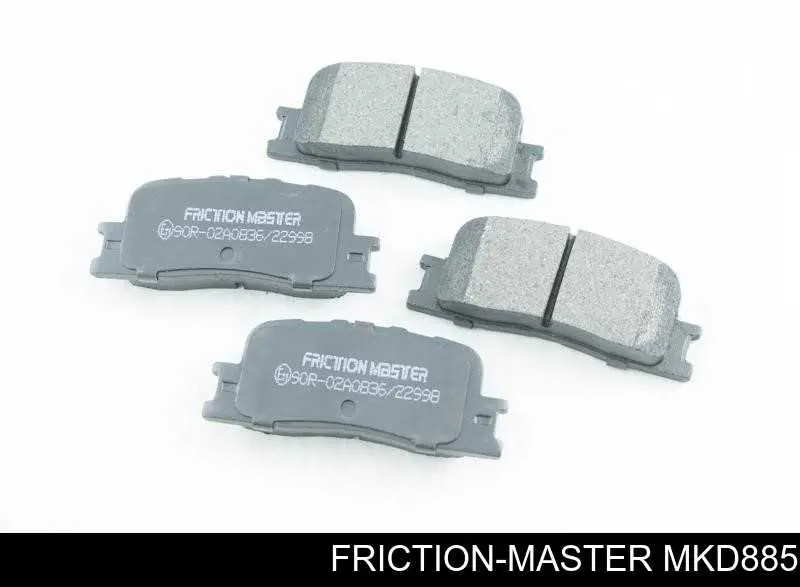 MKD885 Friction Master Колодки гальмівні задні, дискові