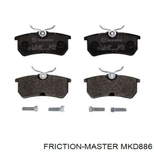 Купити MKD886 Friction Master Задні колодки