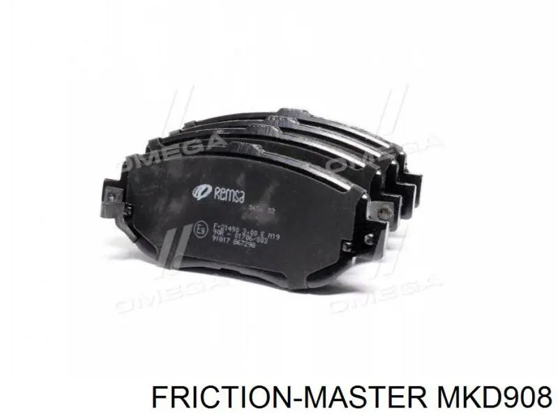 Купити MKD908 Friction Master Колодки гальмівні передні, дискові