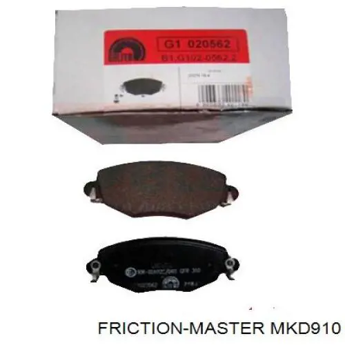 MKD910 Friction Master колодки гальмівні передні, дискові