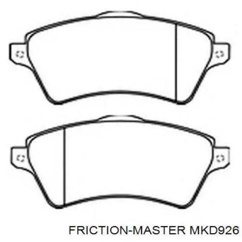 Гальмівні колодки Friction Master MKD926 ціна, від 24.21 USD