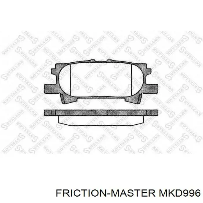 Колодки гальмові задні, дискові MKD996 Friction Master