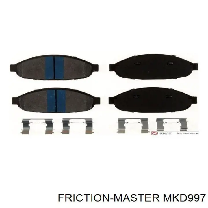 MKD997 Friction Master колодки гальмівні передні, дискові