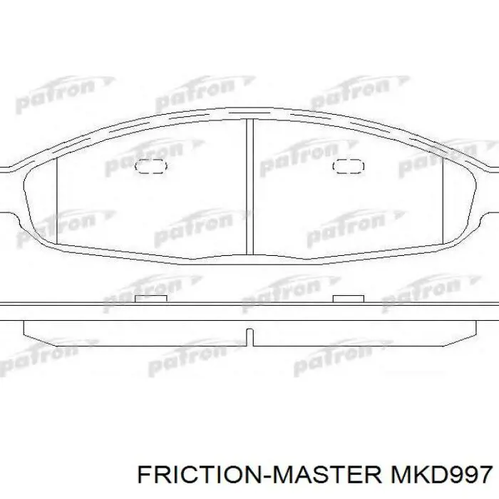 Гальмівні колодки Friction Master MKD997 ціна, від 24.25 USD