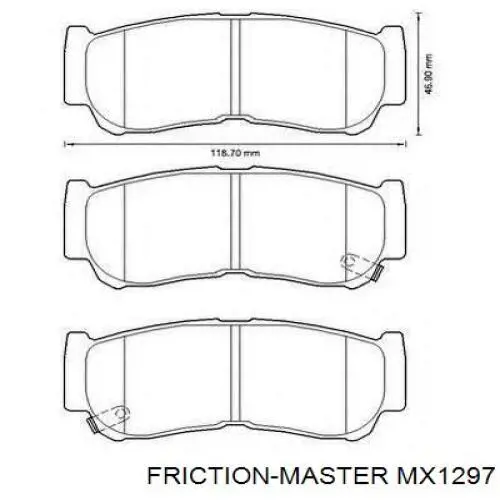 Купити MX1297 Friction Master Задні колодки