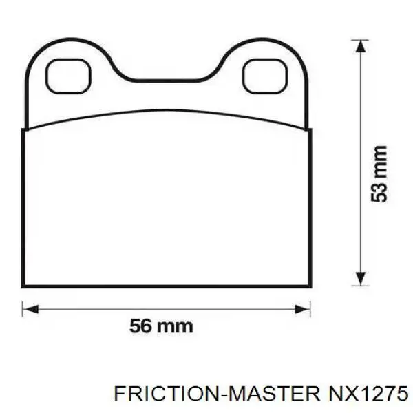 Купити NX1275 Friction Master Задні колодки