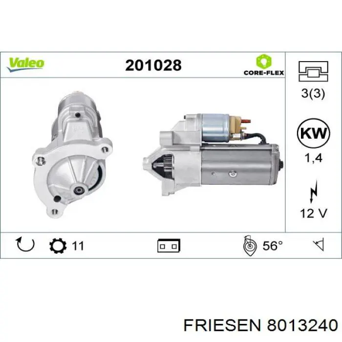 Стартер 8013240 Friesen