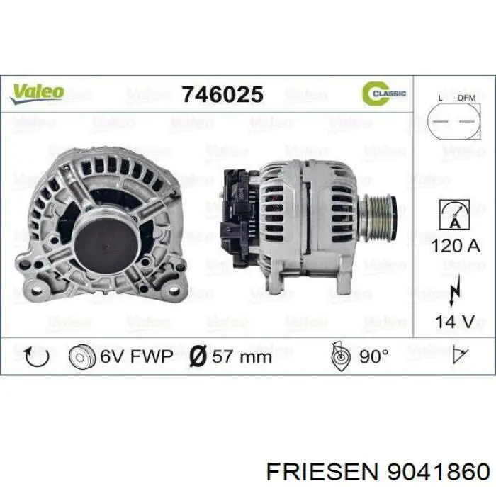 9041860 Friesen генератор