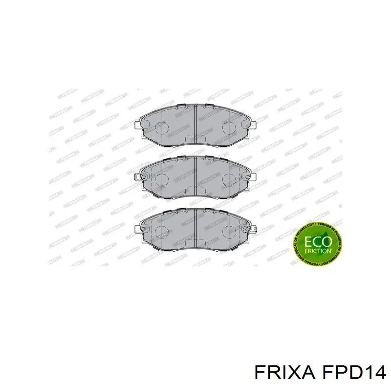 FPD14 Hankook Frixa колодки гальмівні передні, дискові