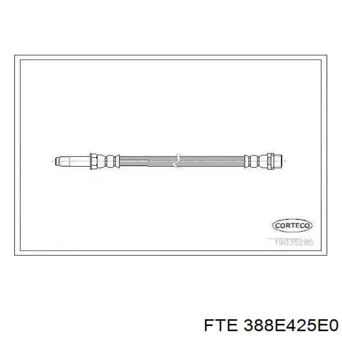Купити A9074282600 Mercedes Гальмівні шланги передні