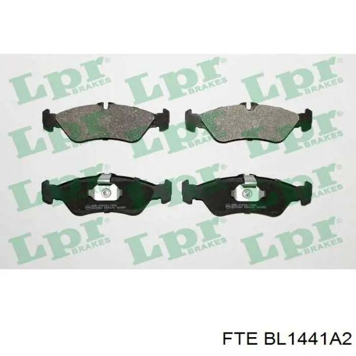 BL1441A2 FTE Колодки гальмівні задні, дискові