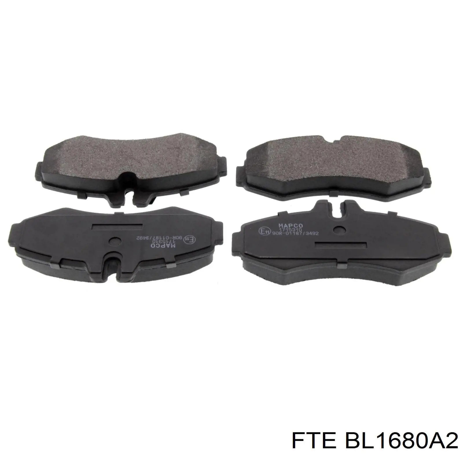 Передні тормозні колодки BL1680A2 FTE