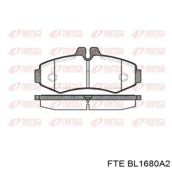 Гальмівні колодки FTE BL1680A2 ціна, від 19.49 USD
