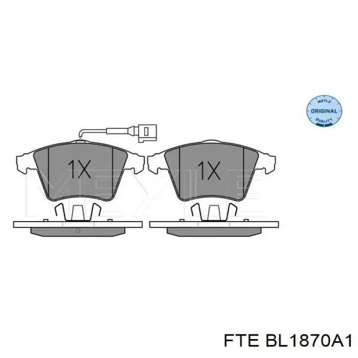 Передні тормозні колодки BL1870A1 FTE