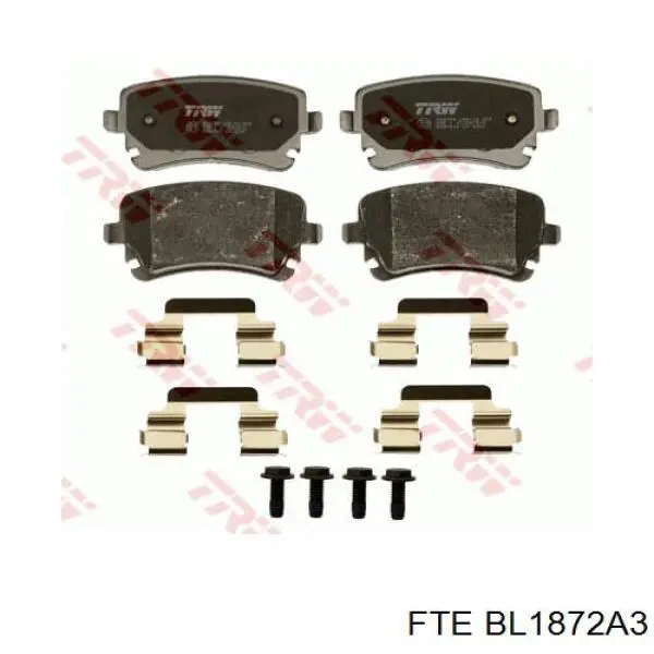 Купити BL1872A3 FTE Задні колодки