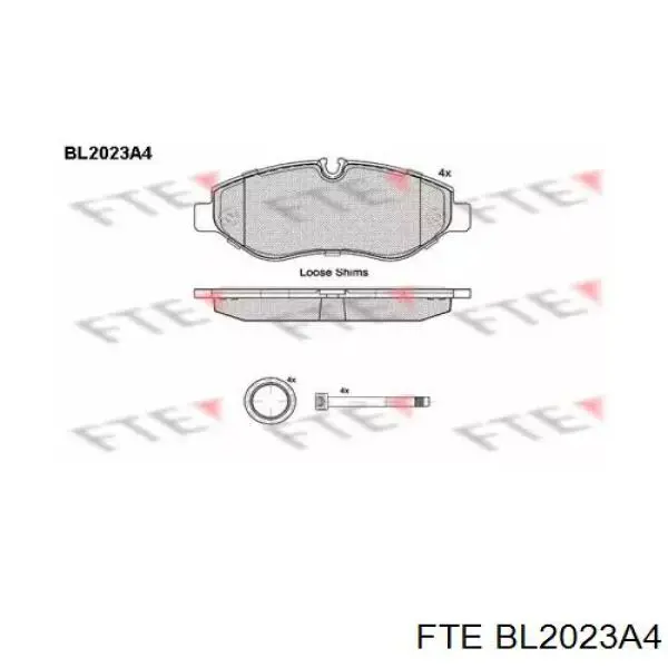 BL2023A4 FTE Передні гальмівні колодки