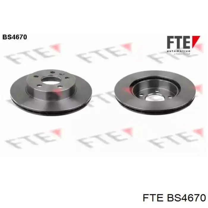 Диск переднього гальма FTE BS4670 ціна, від 42.38 USD