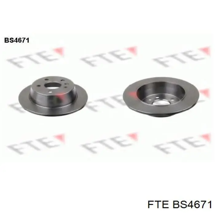 BS4671 FTE диск гальмівний задній