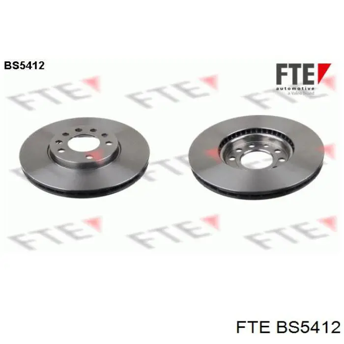 BS5412 FTE диск гальмівний передній