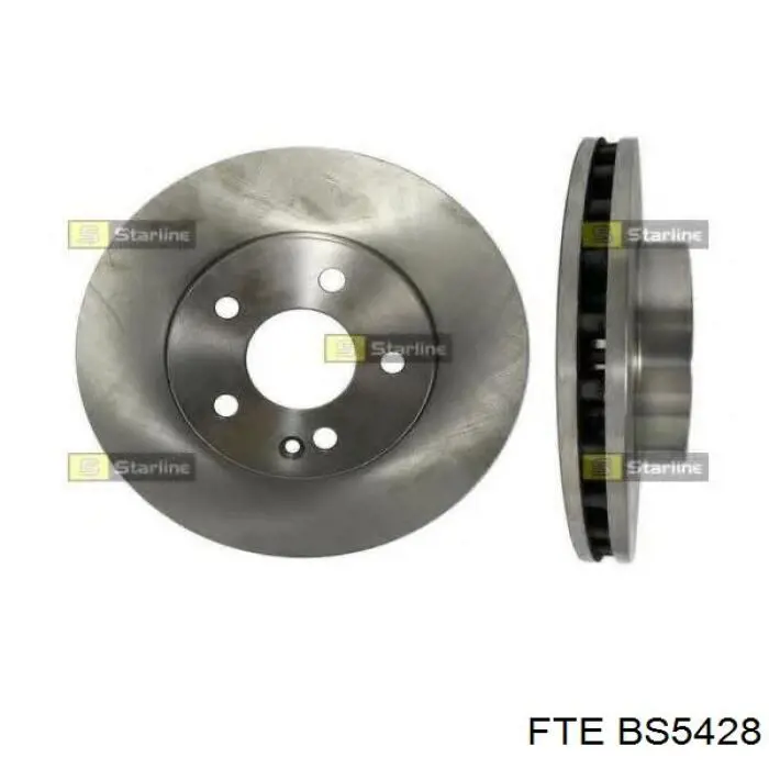 Диск гальмівний передній FTE BS5428