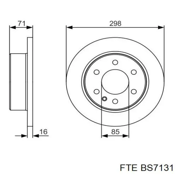BS7131 FTE Дискові гальма